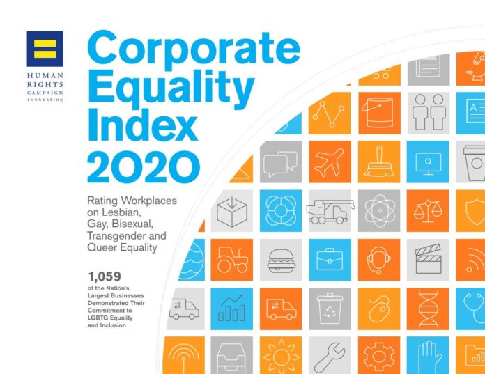 THREE RHODE ISLAND companies earned a perfect score on the 2020 Corporate Equality Index conducted by the Human Rights Campaign Foundation. / COURTESY HUMAN RIGHTS CAMPAIGN FOUNDATION