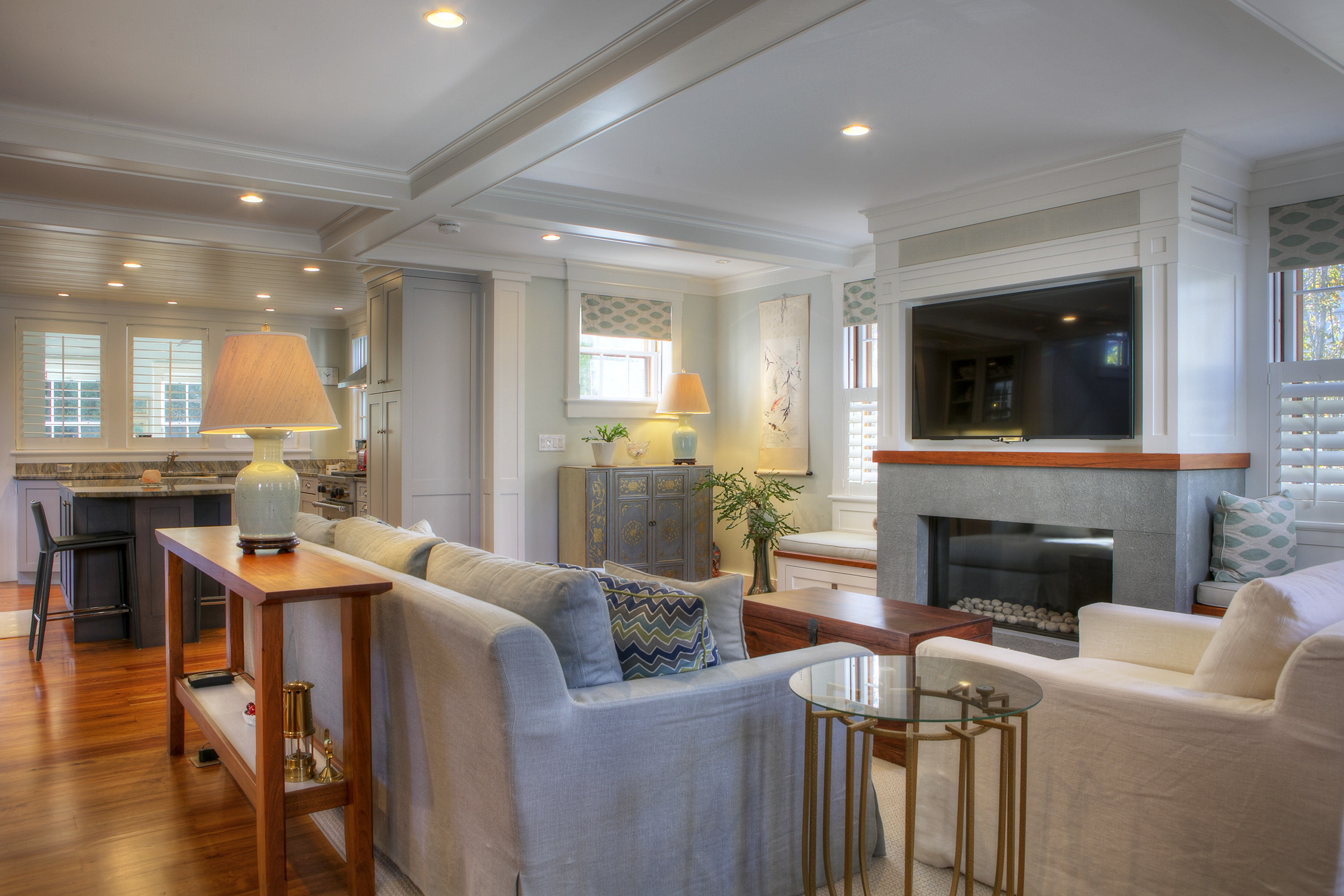 THE HOME features a open kitchen and living room space. / COURTESY HOGAN ASSOCIATES