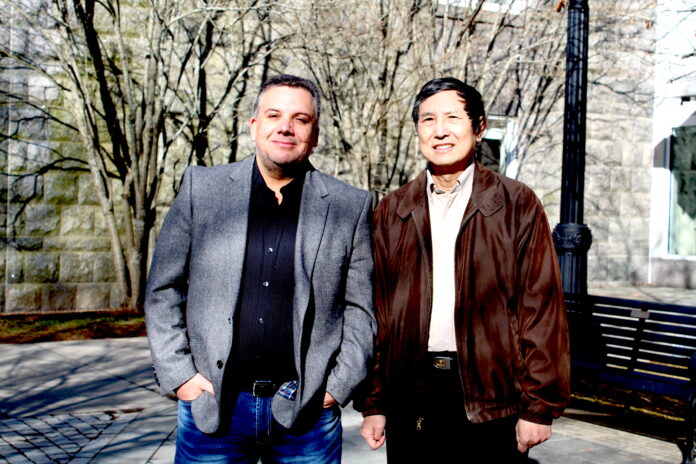 UNIVERSITY OF RHODE ISLAND assistant professor Nilton Porto, left, and professor Jing Jian Xiao are leading online personal finance classes the school launched this semester. / COURTESY UNIVERSITY OF RHODE ISLAND