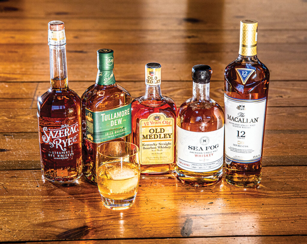 DIVERSE GROUP: Whiskey is available in many styles and types. / COURTESY THE SAVORY GRAPE