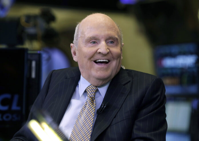 FORMER CHAIRMAN AND CEO of General Electric Jack Welch has died at the age of 84. / AP FILE PHOTO/RICHAR DREW