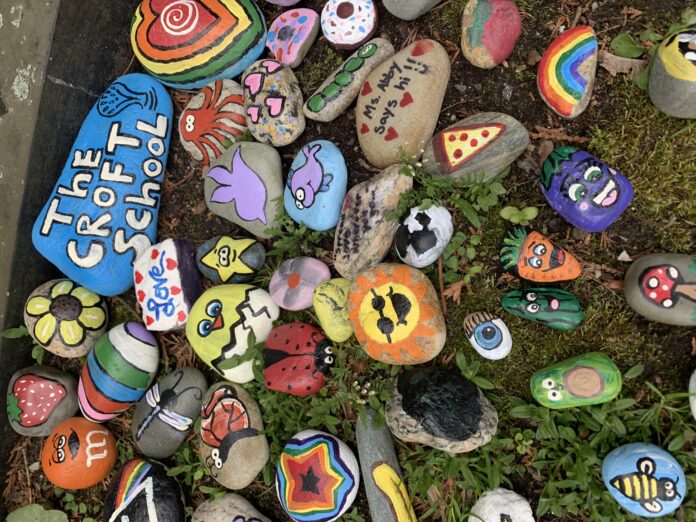 THE ROCK garden planted by The Croft School in Providence. / PBN PHOTO BY MARY MACDONALD.