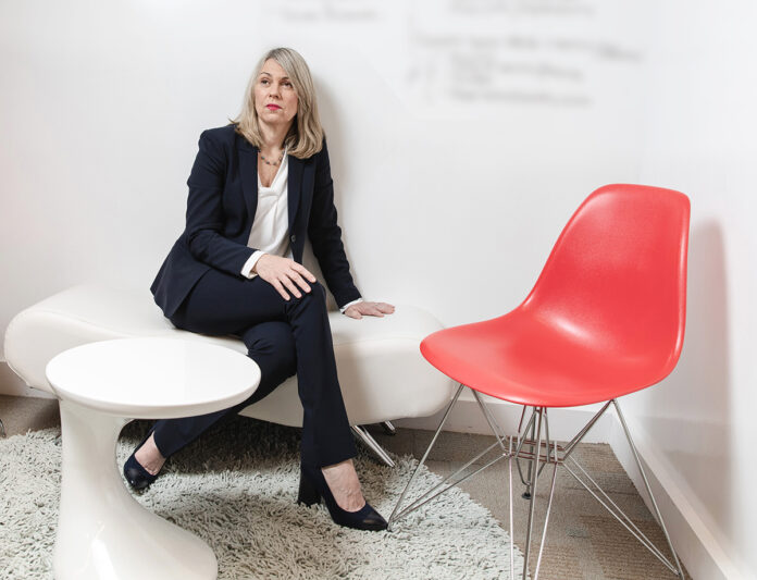 PASSIONATE AND AUTHENTIC: Wendy Montgomery, senior vice president, global brand and marketing communications for International Game Technology PLC, feels that having a people-centered focus is a key component of leadership. / PBN PHOTO/RUPERT WHITELEY