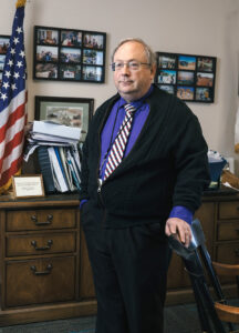 REOPENING PRIORITIES: Dr. James McDonald, medical director of the R.I. Department of Health, says employers should rely more on health screenings and providing surgical masks for their employees returning to work rather than getting them tested for COVID-19. / PBN PHOTO/RUPERT WHITELEY