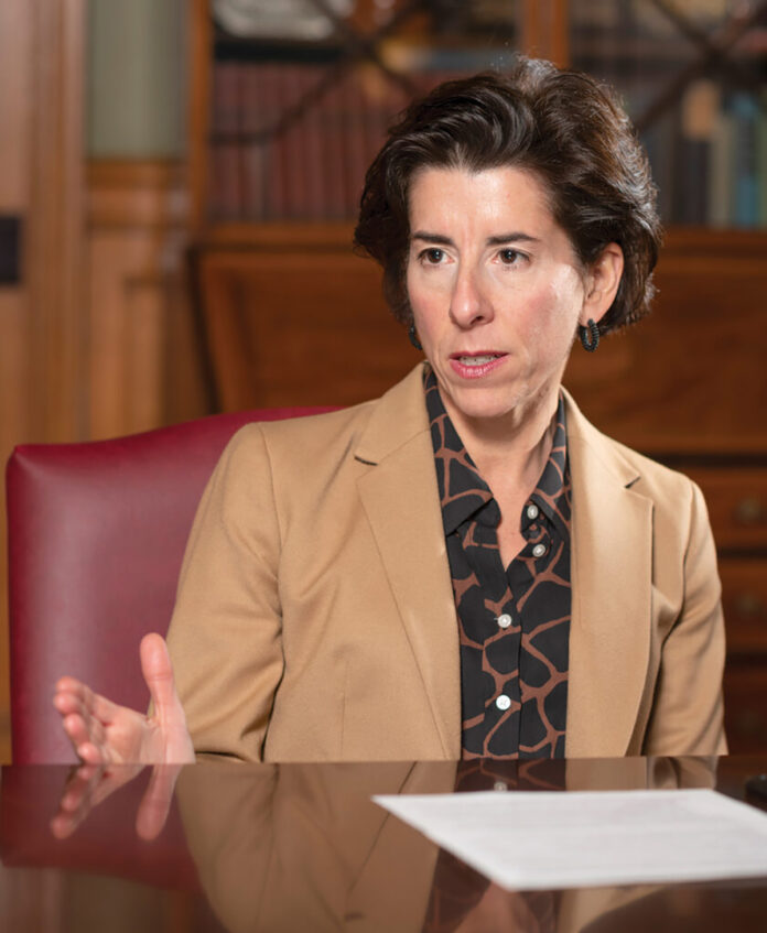 GETTING TOUGHER: Gov. Gina M. Raimondo said the state will start holding businesses not following reopening guidelines for the economy more accountable. / PBN FILE PHOTO/MICHAEL SALERNO GETTING TOUGHER: Gov. Gina M. Raimondo said the state will start holding businesses not following reopening guidelines for the economy more accountable. / PBN FILE PHOTO/MICHAEL SALERNO