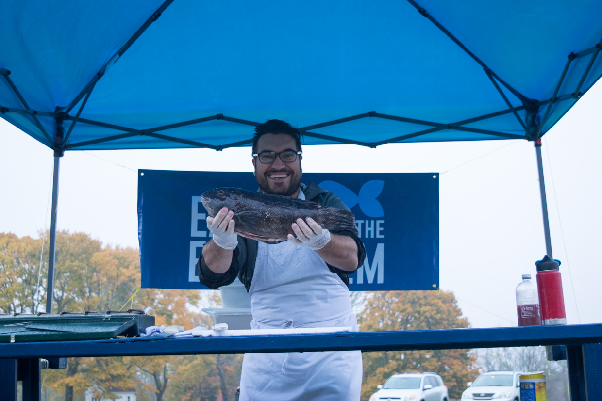 JOSHUA RIAZI, chef and culinary arts manager for Providence-based nonprofit The Genesis Center, will lead the July 16 class as part of the 'Cook a Fish, Give a Fish!' online class series. / COURTESY EATING WITH THE ECOSYSTEM