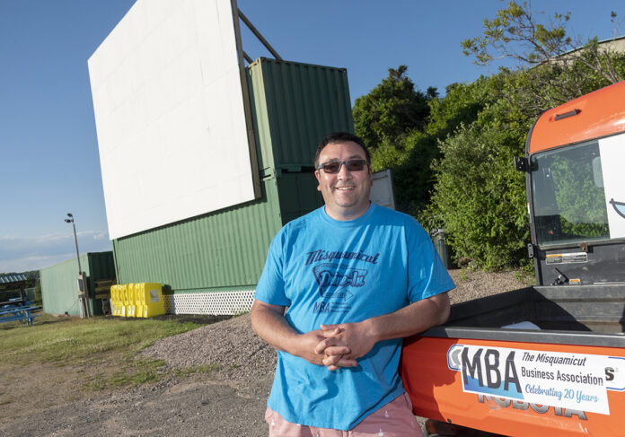 MORE THAN NOSTALGIA: Caswell Cooke Jr., executive director of the Misquamicut Business Association, says families have helped sell out most showings at the Misquamicut Drive-in Theater. / PBN PHOTO/MICHAEL SALERNO MORE THAN NOSTALGIA: Caswell Cooke Jr., executive director of the Misquamicut Business Association, says families have helped sell out most showings at the Misquamicut Drive-in Theater. / PBN PHOTO/MICHAEL SALERNO