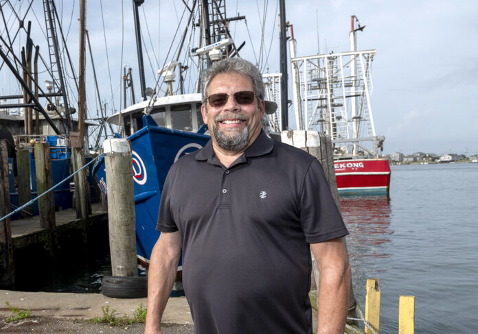 CAUTION SIGNAL: Fred Mattera, executive director of the Commercial Fisheries Center of Rhode Island, warns of the potential for loss of life and loss of vessels because the 1-mile-wide transit lanes allocated for traveling around wind turbines don’t provide enough room to safely maneuver vessels in high winds and storms when visibility is low. / PBN PHOTO/MICHAEL SALERNO