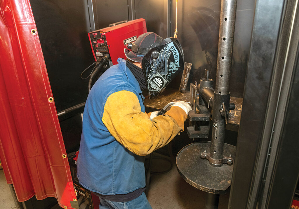 UP TO SPEED: Eric Tirado, of Warwick, is completing welder training at the New England Institute of Technology before starting work at General Dynamics Electric Boat on the new Columbia-class submarines for the U.S. Navy. / PBN PHOTO/ MICHAEL SALERNO 