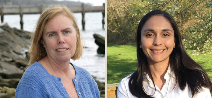 MARINE TALK: Jen McCann, left, and Elizabeth T. Methratta will be hosting a webinar to discuss the impact of offshore wind installations on the marine environment on Sept. 23. / COURTESY JEN MCCANN AND ELIZABETH T. METHRATTA