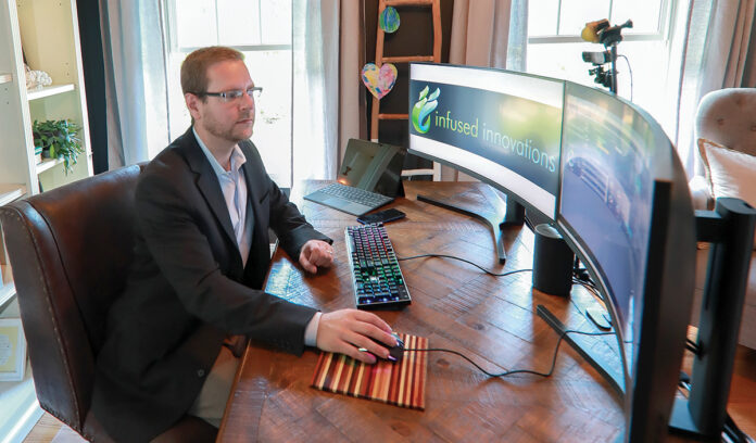 CONTINUED GROWTH: Jeffrey Wilhelm, owner of Infused Innovations Inc., has grown his technology consulting business by more than 330% in its eight years and hopes to continue growing at least 80% each year for the next three to five years. / PBN PHOTO/PAMELA BHATIA