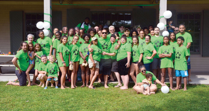 OUT FOR A PICNIC: Banneker Supply Chain Solutions Inc. employees and their families take part in a company picnic.  COURTESY BANNEKER SUPPLY CHAIN SOLUTIONS INC.