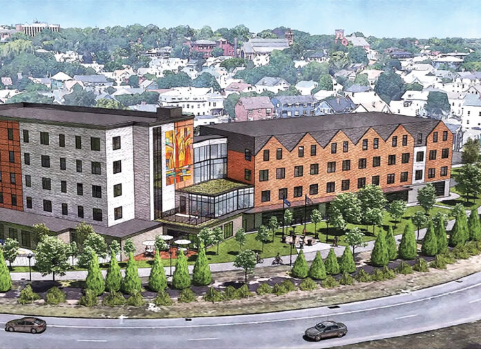 BIRD IN THE HAND? ONE Neighborhood Builders has proposed a mixed-use project in the I-195 Redevelopment District that would include apartments and a child care center. / COURTESY I-195 REDEVELOPMENT DISTRICT COMMISSION