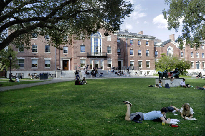 BROWN UNIVERSITY's endowment ended the fiscal 2020 year at a record $4.7 billion, reflecting a 12.1% yearly return. / AP FILE PHOTO/STEVEN SENNE