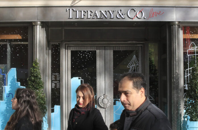 TIFFANY & CO has agreed to be acquired by LVMH for a reduced price of $15.8 billion. / AP FILE PHOTO/MICHEL EULER