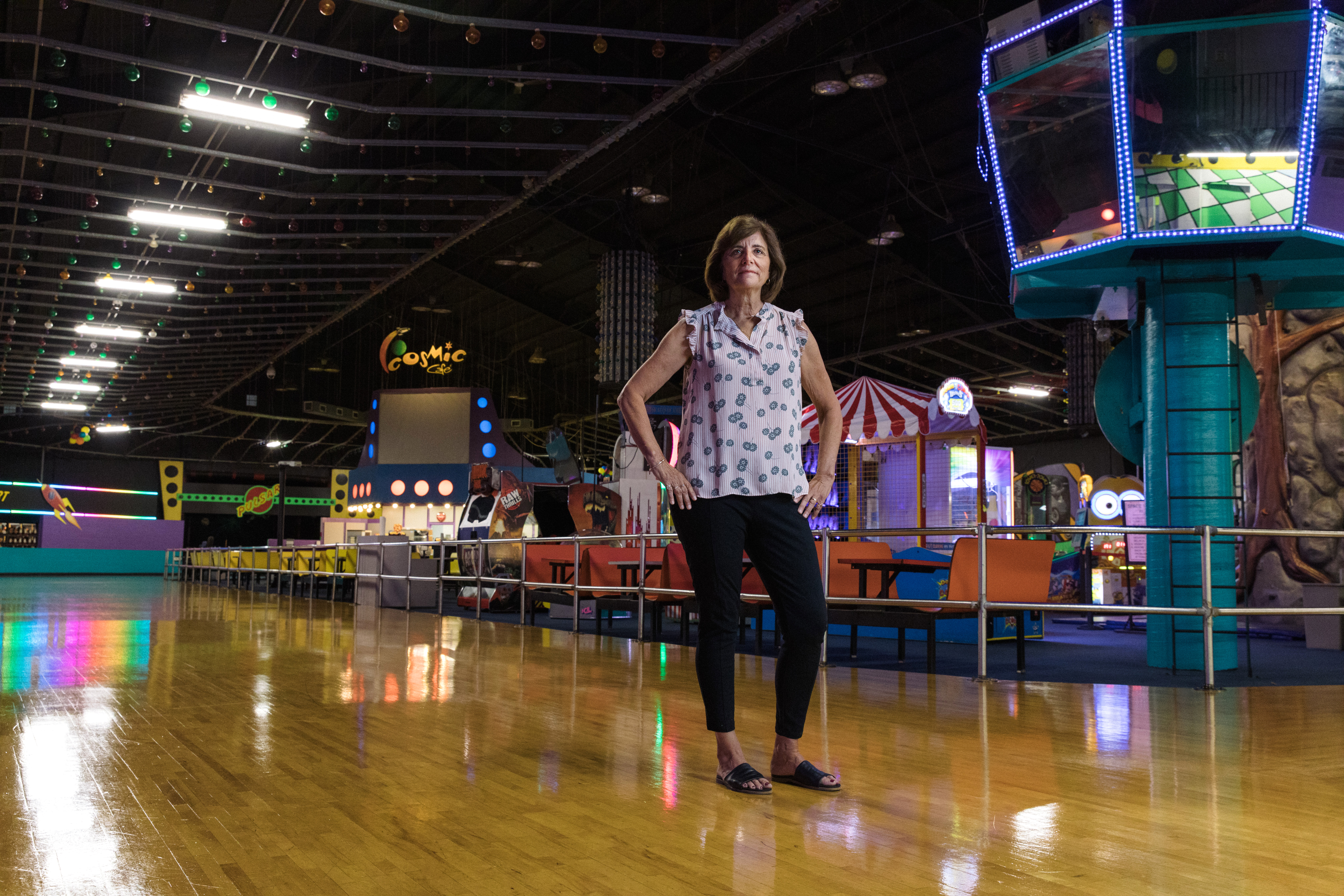 SUSAN CHACE, general manager of United Skates of America in East Providence, argues that businesses such as hers are safer to hold birthday parties because of the strict safety protocols they implement over a party inside households. / PBN FILE PHOTO / RUPERT WHITELEY