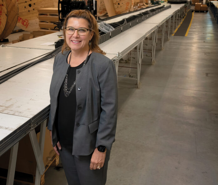 Kathie Mahoney in September was named center director of the Polaris Manufacturing Extension Partnership, a nonprofit under the auspices of the University of Rhode Island Research Foundation. She previously served in  a similar role for MassMEP. / PBN PHOTO/MICHAEL SALERNO