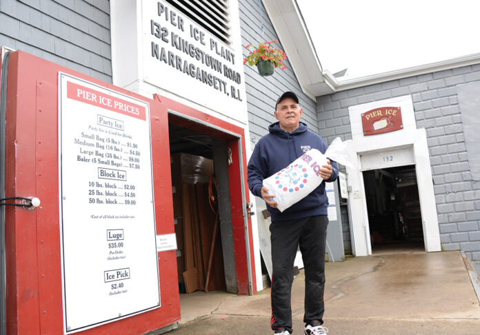 LASTING LEGACY: Robert Shumate, owner of Pier Ice Plant Inc., is a Narragansett Indian Tribe member who is looking to pass the business to one of his sons, just like Shumate’s father did decades ago. / PBN PHOTO/ELIZABETH GRAHAM