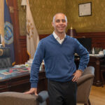 PLENTY ON HIS PLATE: Providence Mayor Jorge O. Elorza is not only leading the city government through the COVID-19 pandemic, but he’s also signed an executive order to start a truth-telling and reparation process for Black and Indigenous people. / PBN PHOTO/MICHAEL SALERNO