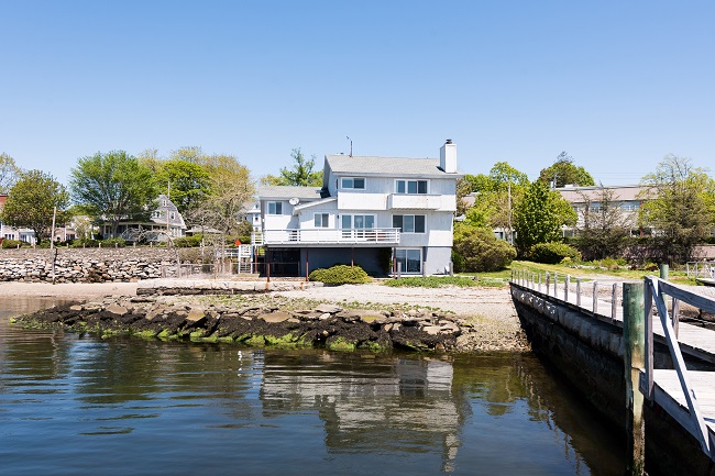 THE PEACOCK ALLEY House at 169 Hope St. in Bristol was named for the colorful array of America's Cup racing boats that were positioned next to it. / COURTESY MOTT & CHACE SOTHEBY'S INTERNATIONAL REALTY