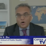 RHODE ISLAND could have a small batch of COVID-19 vaccines from Pfizer Inc. on Dec. 11 after the company receives emergency authorization by the FDA, said Dr. Ashish K. Jha, dean of Brown University's School of Public Health. / COURTESY R.I. CAPITOL TV