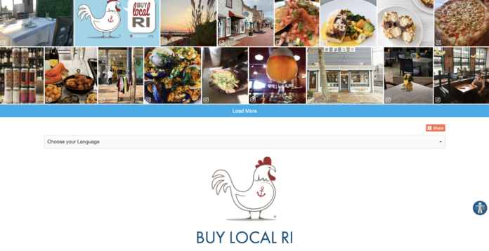 LOCAL REGIONAL TOURISM districts, the Rhode Island Foundation and BankNewport have partnered to relaunch the BuyLocalRI campaign and website. Above, a screenshot of BuyLocalRI.org.
