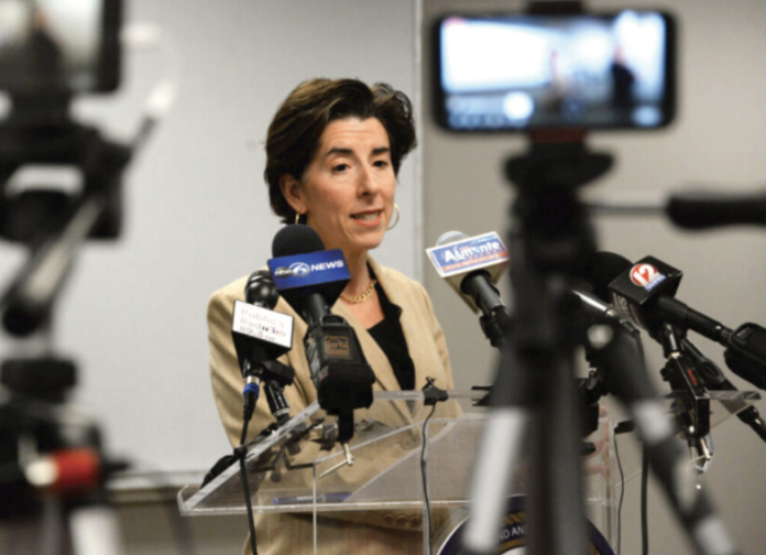 GOV. GINA M. Raimondo announced Thursday during her weekly coronavirus briefing that Rhode Island's 