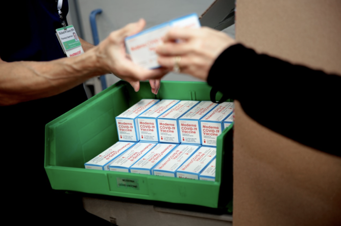 BY THE end of the week, Rhode Island is expected to receive 35,000 vaccine doses from both Pfizer Inc and Moderna Inc. / BILL MURPHY / LIFESPAN CORP