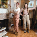 GETTING CREATIVE: Bloom Collective LLC owners Heather Wolfenden, left, and Savannah Barkley hope to support small businesses while filling vacant storefronts with pop-up shops.  / PBN PHOTO/ELIZABETH GRAHAM