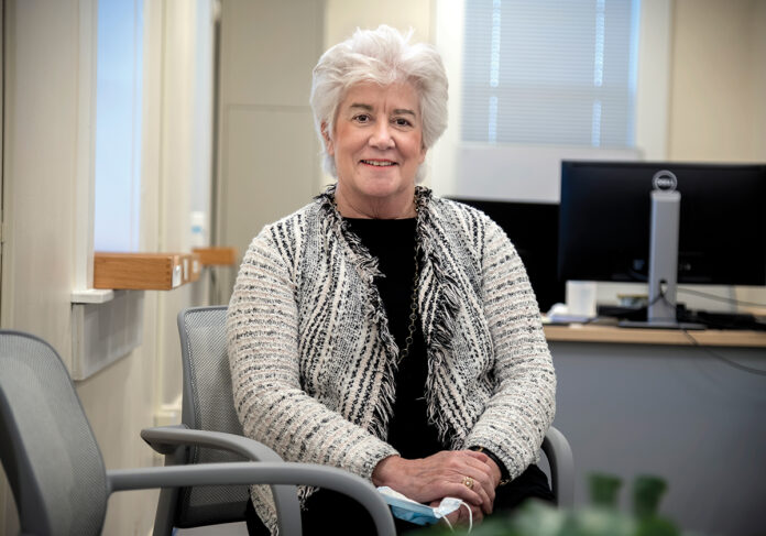 REMODELING: Kathryn Power, director of the R.I. Department of Behavioral Healthcare, Developmental Disabilities and Hospitals, says a reorganization proposal for Eleanor Slater Hospital will provide its patients with the appropriate care.  / PBN PHOTO/MICHAEL SALERNO