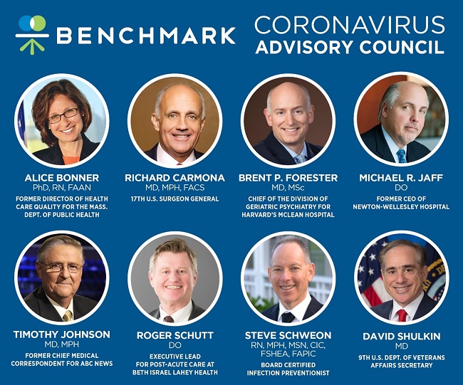 BENCHMARK SENIOR LIVING has announced a new eight-member Benchmark Coronavirus Advisory Council. / COURTESY BENCHMARK SENIOR LIVING