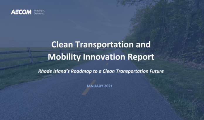 A NEW REPORT published by the R.I. Department of Environmental Management on Thursday recommends increases in state electric vehicle investments and public and alternative transportation to reduce greenhouse gas emissions. / SCREENSHOT