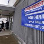 U.S. JOBLESS CLAIMS totaled 861,000 last week. / AP FILE PHOTO/CHARLES KRUPA