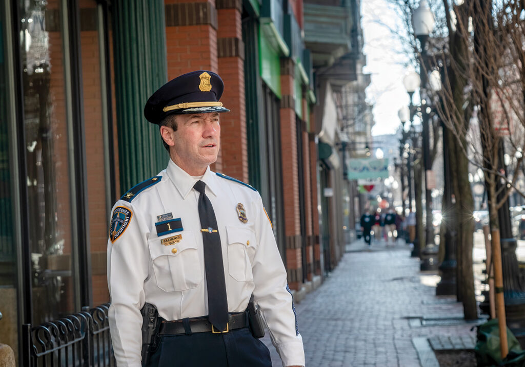 DOWNWARD TREND: Despite a significant decrease in 2020 crime statistics due to less people being on the streets because of COVID-19 quarantines and lockdowns, Providence Police Chief Hugh T. Clements says the longer-term trend still suggests crime is decreasing in the city. / PBN PHOTO/MICHAEL SALERNO