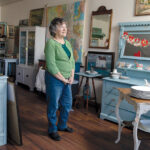 COLLECTOR: Lazy Dog Antiquities owner Karen Amann finds most of her wares in yard sales, online auctions and on Facebook Marketplace.  / PBN PHOTO/RUPERT WHITELEY