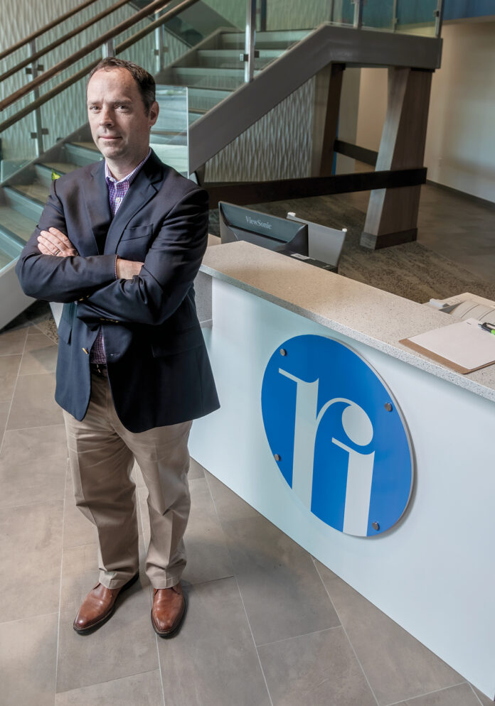 Dr. Michael Bradley is a board-certified orthopedic surgeon who specializes in joint replacement, sports medicine and orthopedic trauma. He has been the CEO and president of Warwick-based Ortho Rhode Island since its inception six years ago.  / PBN PHOTO/MICHAEL SALERNO