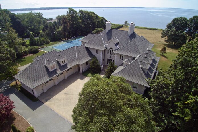 THE CHATEAU-STYLE home on 4 acres in Barrington has sold for $4.6 million. / COURTESY MOTT & CHACE SOTHEBY'S INTERNATIONAL REALTY