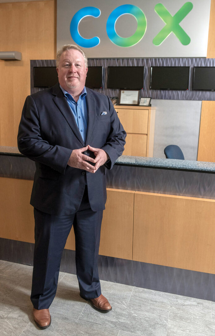 Ross L. Nelson joined Cox Business in 2000 as the director of sales. On July 1, he will take over the company’s top post in the Northeast, serving as senior vice president and region manager.  / PBN PHOTO/MICHAEL SALERNO