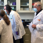 CREATIVE MINDS: Lab workers at Rubius Therapeutics Inc. work together on creating new products. / COURTESY RUBIUS THERAPEUTICS INC.