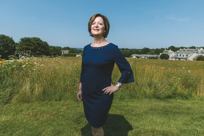 ADVANCING EXCELLENCE: Lisa Bergeron, chief visionary officer at AWE LLC in Providence, founded the consulting agency 17 years ago with the goal of “creating experiences to help people, teams and leaders expand the most important skills to navigate the new future of work.” / PBN PHOTO/RUPERT WHITELEY ADVANCING EXCELLENCE: Lisa Bergeron, chief visionary officer at AWE LLC in Providence, founded the consulting agency 17 years ago with the goal of “creating experiences to help people, teams and leaders expand the most important skills to navigate the new future of work.” / PBN PHOTO/RUPERT WHITELEY