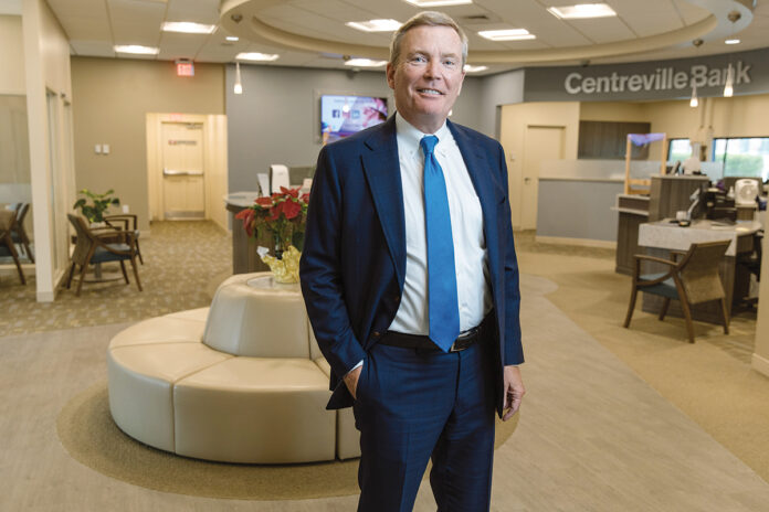 COMMUNITY RESOURCE: Harold M. Horvat, chairman, CEO and president of Centreville Bank in West Warwick, says he understands the bank’s impact on the local community, which is why it focused on helping small-business owners gain access to Paycheck Protection Program loans to stay open and retain employees during the COVID-19 pandemic. / PBN PHOTO/RUPERT WHITELEY