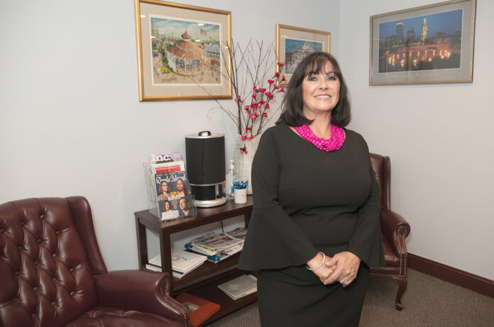 STATUS QUO: RoseMarie Clemente, owner of Baron & Clemente Real Estate LLC, says she opposes any effort to remove Portuguese from the list of qualifying origins for the state’s Minority or Women Enterprise Business program.   / PBN PHOTO/MICHAEL SALERNO