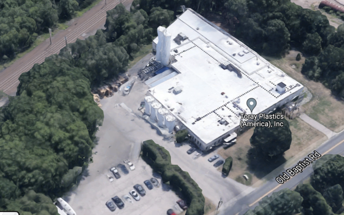 Screen Shot 202TORAY PLASTICS (America), Inc. has signed a letter of intent to sell its Old Baptist Road plant to the Lowell, Mass.-based company Arlin Mfg. Co1-09-15 at 3.20.01 PM
