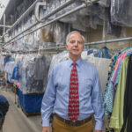 SELF-STARTER: Carl J. Sahady, owner of Diamond Cleaners Inc. in Pawtucket, left his position in management of a supermarket distribution company in Massachusetts to go into business for himself. The self-taught dry cleaner celebrated his 28th year in business in September.  / PBN PHOTO/MICHAEL SALERNO
