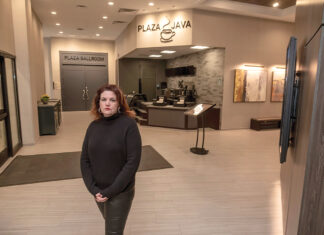 R.I. branding has been hit or miss EMPTY FEELING: Kristen Adamo, CEO and president of the Providence Warwick Convention & Visitors Bureau, stands in the barren lobby at the Crown Plaza Providence-Warwick in Warwick in March 2020, after the COVID-19 pandemic caused a massive amount of canceled trips. / PBN FILE PHOTO/MICHAEL SALERNO