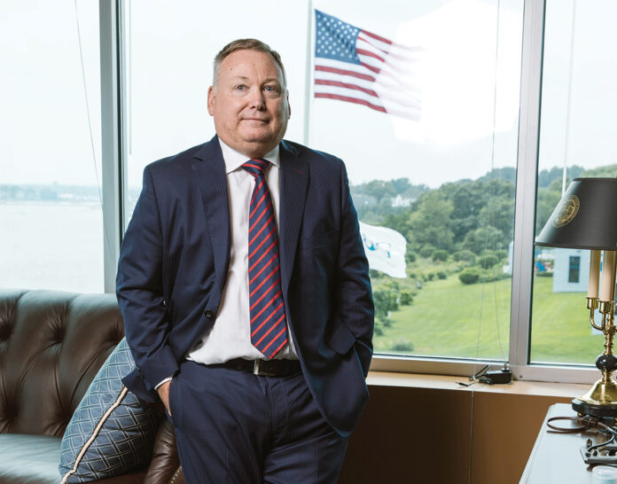 Michael Falvey Falvey Insurance Group CEO and president  Michael Falvey started the business as Falvey Cargo Underwriting in 1995. The North Kingstown-based company has grown from a two-person operation to become one of the top five providers of cargo insurance in the United States. / PBN FILE PHOTO/RUPERT WHITELEY