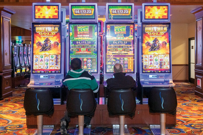 TIME TO HEDGE? Rhode Island is the national leader in per capita revenue collected from gambling. Most state leaders, however, say they are unconcerned about the state’s dependence on the industry and the one company, Bally’s Corp., that has a local monopoly on it. / PBN FILE PHOTO/MICHAEL SALERNO