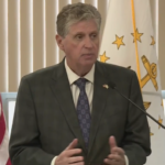 GOV. DANIEL J. MCKEE and other Rhode Island officials said the state is now ramping up COVID-19 testing efforts as cases climbed to record highs this week. / COURTESY WPRI