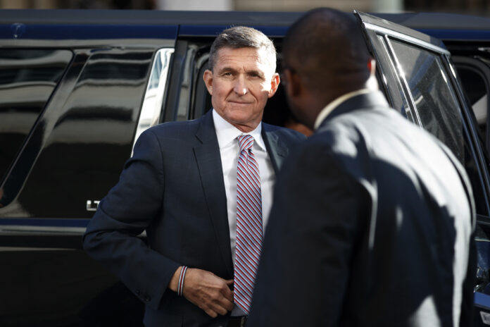 LT. GEN. MICHAEL FLYNN, pictured, and former New York City Mayor Rudolph Giuliani on Friday had their honorary degrees from the University of Rhode Island revoked by the university. /AP FILE PHOTO/CAROLYN KASTER LT. GEN. MICHAEL FLYNN, pictured, and former New York City Mayor Rudolph Giuliani on Friday had their honorary degrees from the University of Rhode Island revoked. / AP FILE PHOTO/CAROLYN KASTER