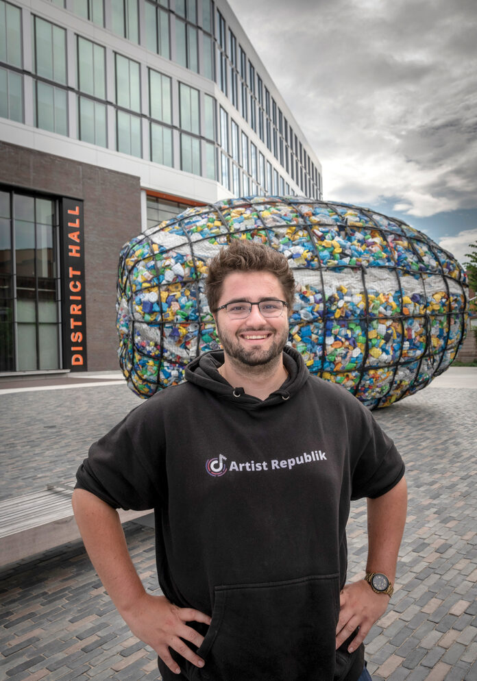 ARTIST REPUBLIK, a Providence startup that helps independent artists connect and market themselves without a formal manager, has been sold to a California technology company. Pictured is Artist Republik founder Nick Cianfaglione. / PBN FILE PHOTO/MICHAEL SALERNO